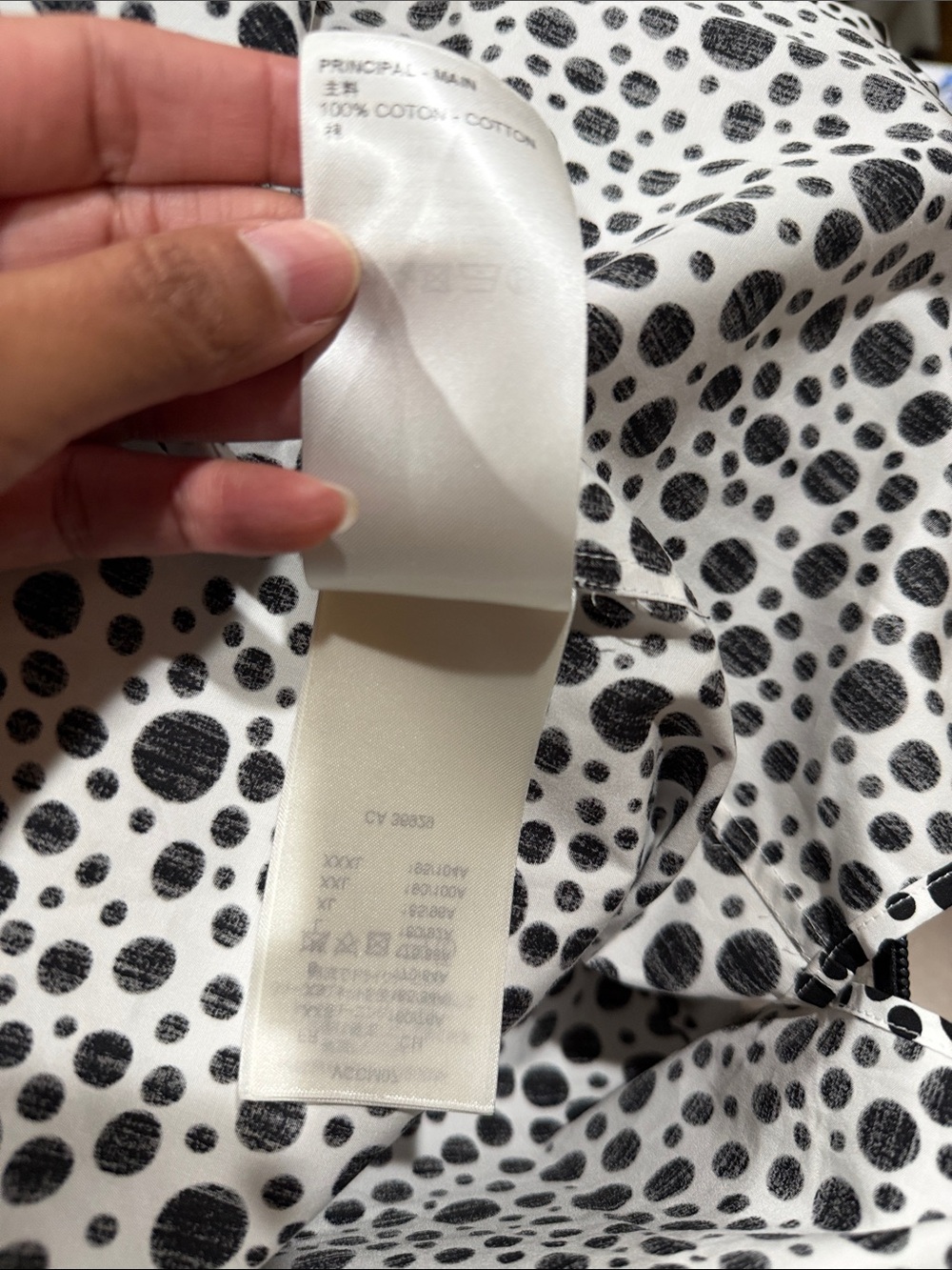 Louis Vuitton Polka Dot Men's Shirt Jacket - White/Black authentic - Picture 8 of 10
